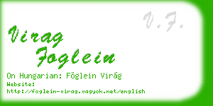 virag foglein business card